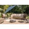 Amauri Outdoor Living 9ft Round Push TILT Market Umbrella with Antique Bronze Frame (Fabric: Sunbrella Sapphire Blue) 71213-107-CS21311